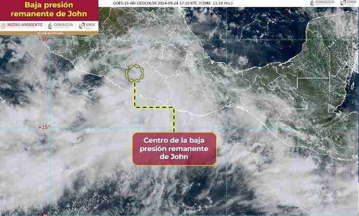 Se esperan fuertes lluvias en Morelia tras paso de la tormenta tropical John