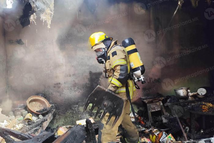 Se incendia domicilio en la Industrial de Morelia