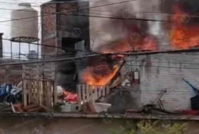 Se incendia domicilio en colonia Eréndira, en Morelia