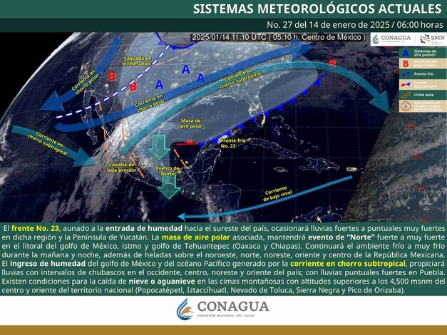 Se pronostican bajas temperaturas en Michoacán durante la mañana y noche