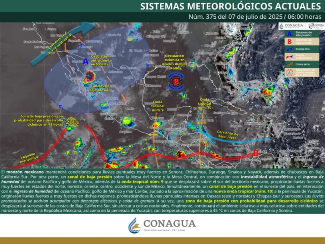 Se pronostican lluvias fuertes con puntuales muy fuertes en Michoacán