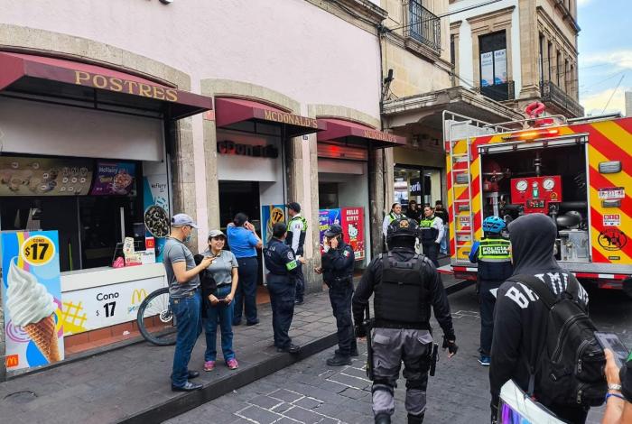 Se registra conato de incendio en un McDonald’s del Centro Histórico de Morelia