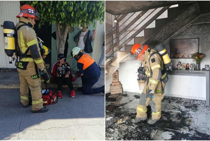 Se registra incendio en una casa en la colonia Ejidal Tres Puentes, en Morelia