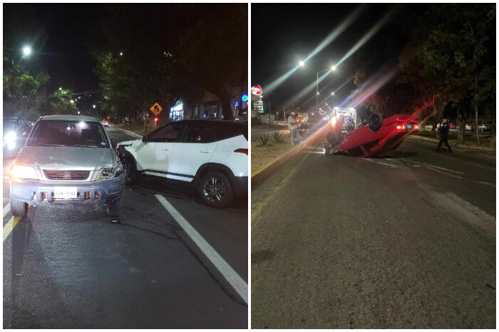 Se registran 2 accidentes vehiculares en diferentes sitios de Morelia