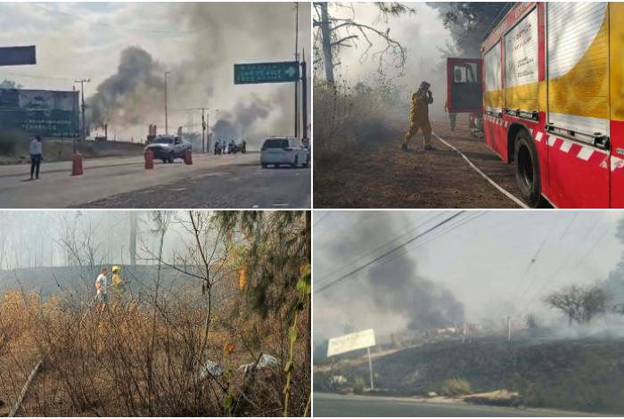 Se registran varios incendios de pastizal en distintos puntos de Morelia