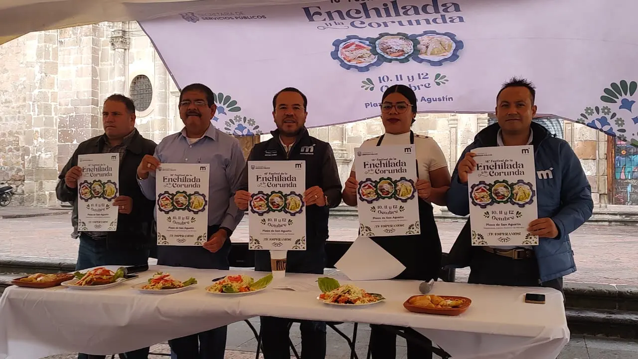 Se tendrá un fin de semana lleno de sabor, por el 16º Festival de la Enchilada y la Corunda