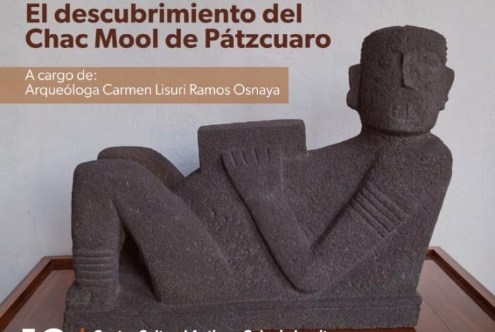 Secum invita a la conferencia que narrará el descubrimiento del Chac Mool de Pátzcuaro