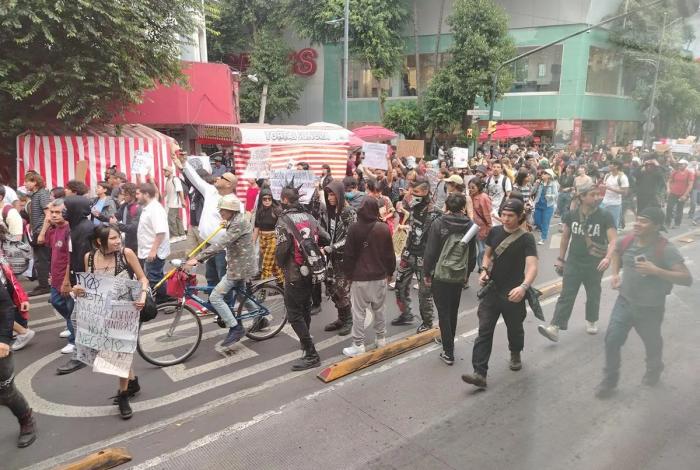 Segunda marcha contra la gentrificación en CDMX