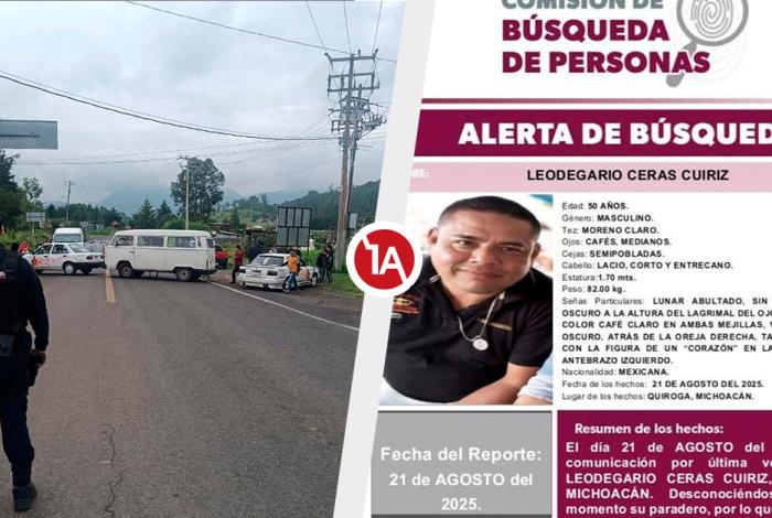 Segundo día de bloqueo; familiares de Leodegario exigen su regreso con vida