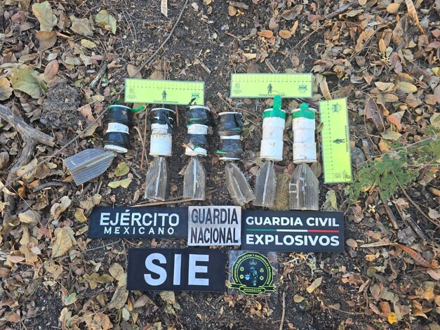 Seis artefactos explosivos asegurados en Buenavista : SSP