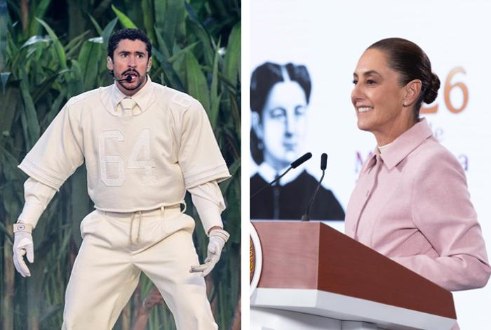 Sheinbaum destaca el mensaje de «unión de América» que mandó Bad Bunny en la Super Bowl