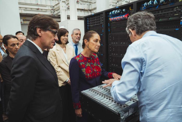 Sheinbaum visita el Barcelona Supercomputing Center para reforzar la colaboración en IA
