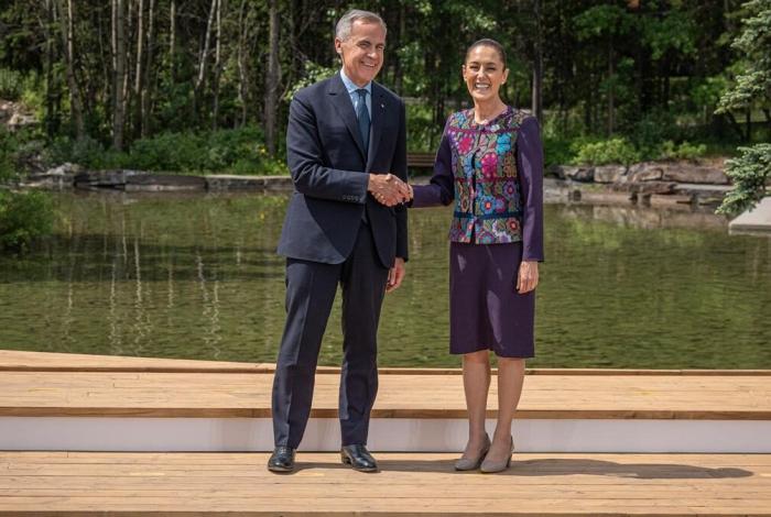 Sheinbaum y Carney abogan por el respeto al T-MEC