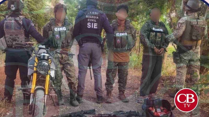 SIE captura a 3 sicarios del CJNG en Buenavista