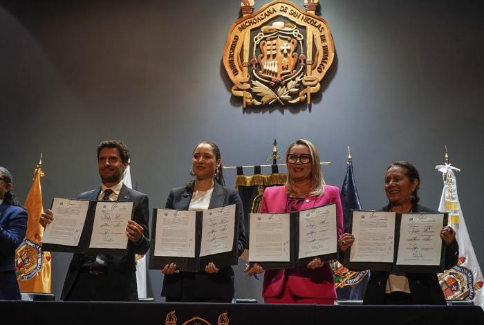 Signan UMSNH y Secretaria de Cultura federal convenio para diplomado