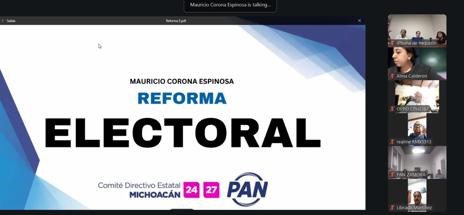 Sistema PAN se capacita sobre la Reforma Electoral