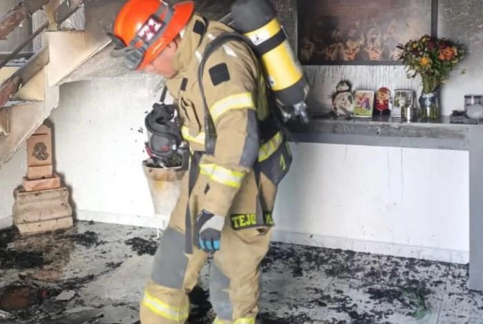 Solo daños materiales dejó incendio registrado en la Ejidal Tres Puentes de Morelia