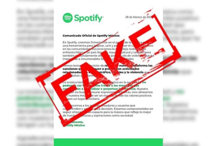 Spotify desmiente: comunicado sobre eliminación de narcocorridos es falso