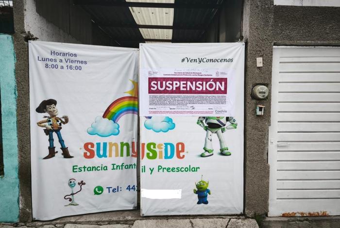 SSM suspende estancia infantil en Morelia por incumplir normas sanitarias
