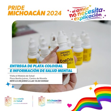 SSM tendrá pruebas rápidas de detección de VIH y otras ITS en el Pride Michoacán 2024