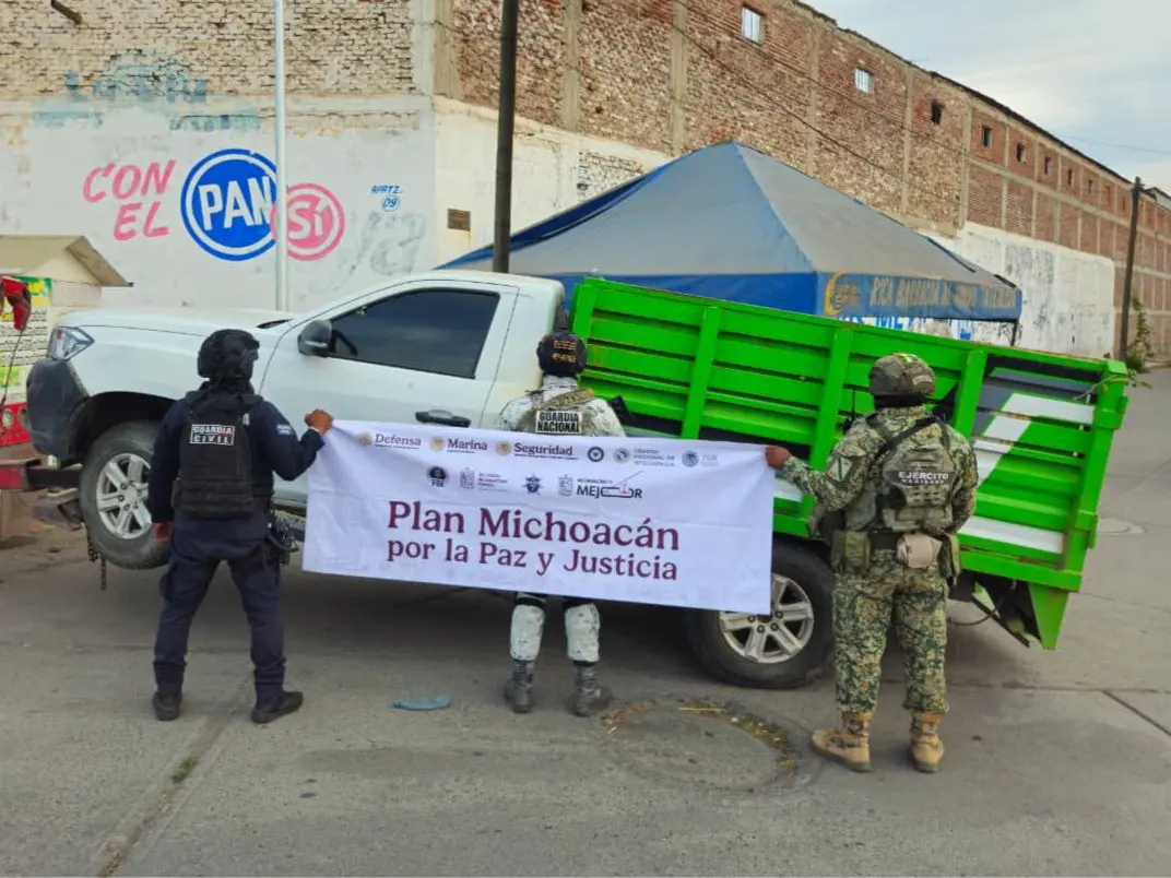 SSP asegura 3 vehículos con reporte de robo en Buenavista; uno cuenta con blindaje improvisado