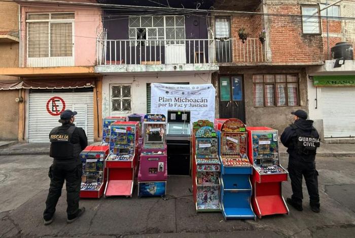 SSP asegura 49 máquinas tragamonedas en Quiroga