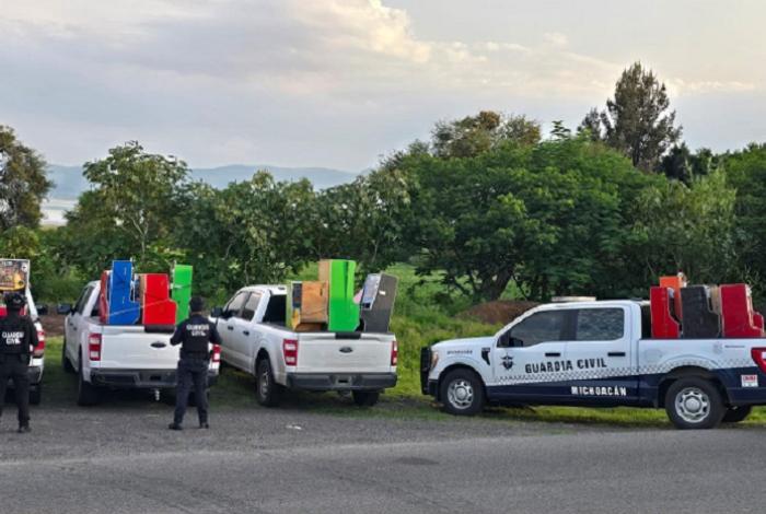 SSP asegura 68 máquinas tragamonedas en Huandacareo