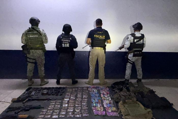 SSP asegura armamento y droga en Buenavista