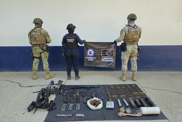 SSP desactiva en Michoacán 152 artefactos explosivos y decomisa 57 armas en mayo