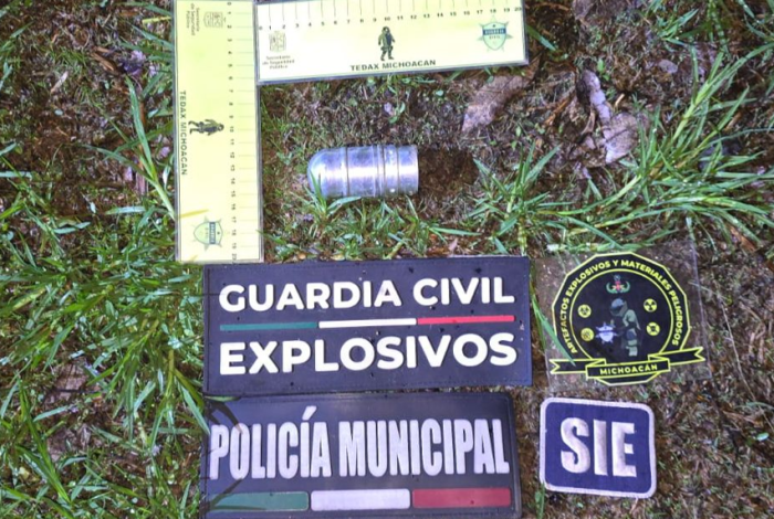 SSP desactiva granada en Zitácuaro
