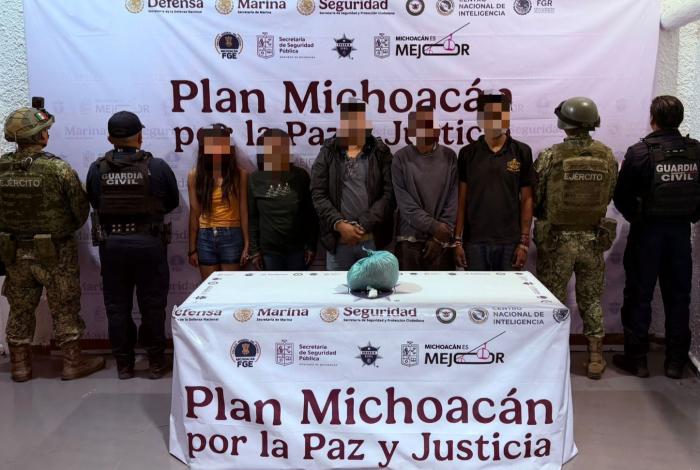 SSP detiene a 5, uno de ellos presunto integrante de banda que robaba vehículos en Morelia