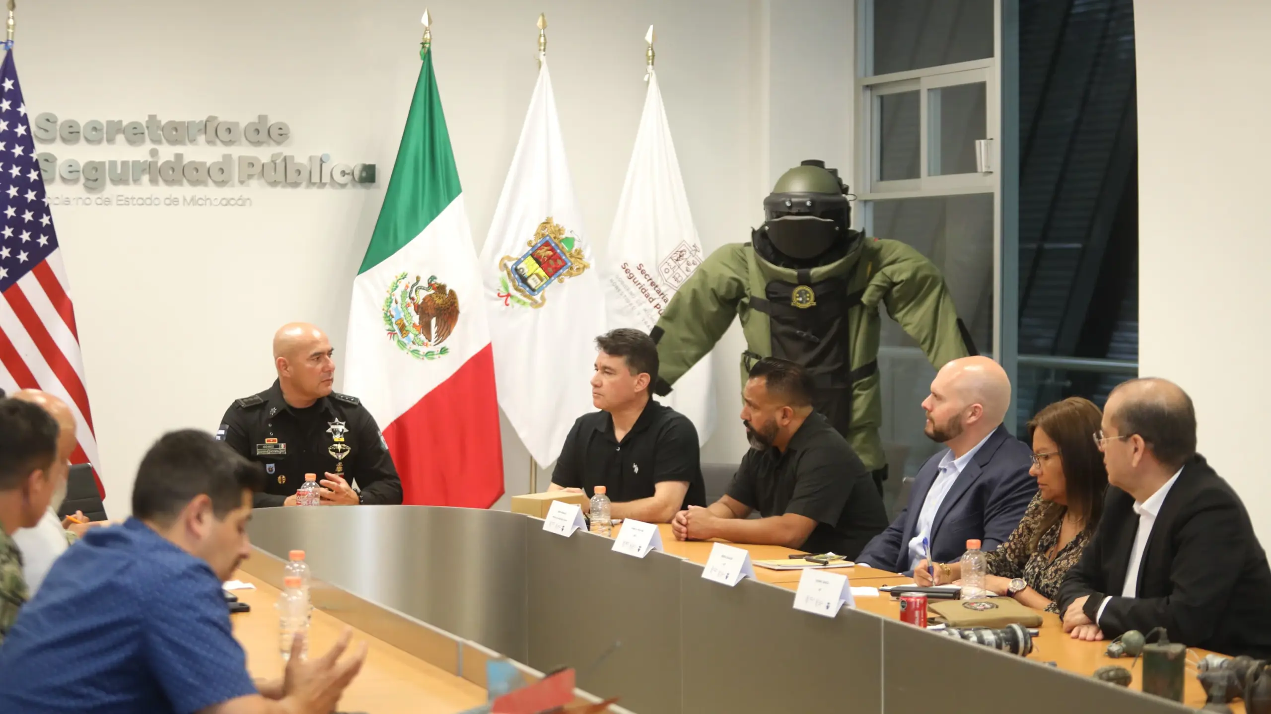 SSP estrecha lazos con agencias de EU para combatir artefactos explosivos improvisados