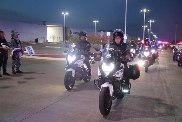 SSP refuerza vigilancia en Zamora y Jacona con 31 agentes motorizados