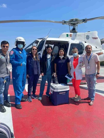 SSP traslada vía aérea órganos donados para trasplante en CDMX