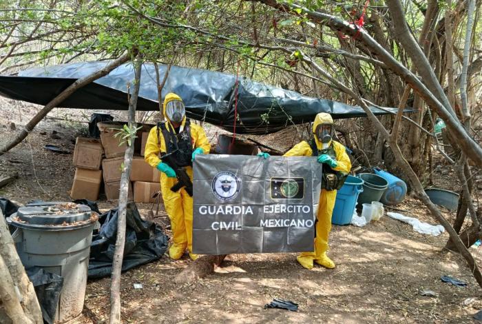 SSP y Defensa desmantelan laboratorio de drogas en Arteaga