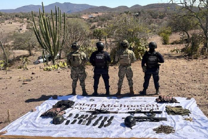 SSP y Marina aseguran 3 armas largas y 289 cartuchos útiles en Arteaga