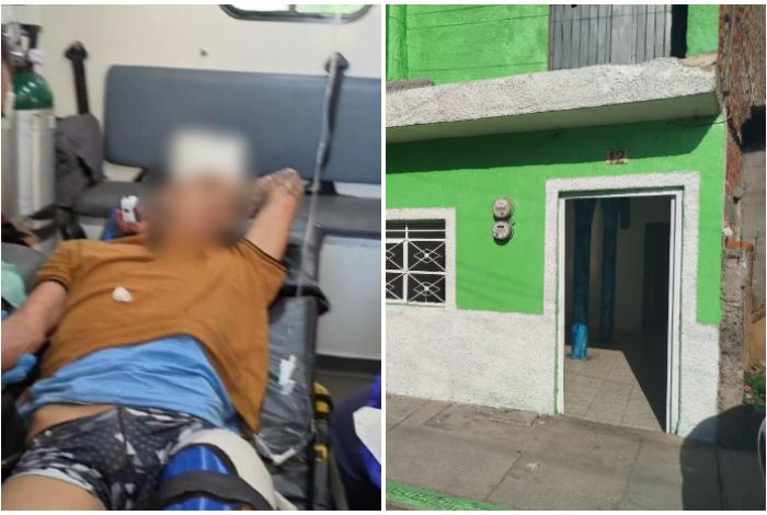 Sujeto apunta con replica de arma a policías, termina herido y detenido, en Jacona