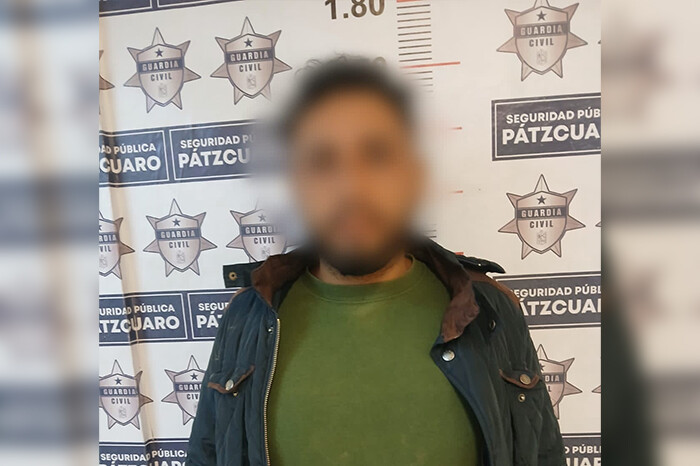 Sujeto se mete a robar a una secundaria de Pátzcuaro y es detenido; ya era buscado