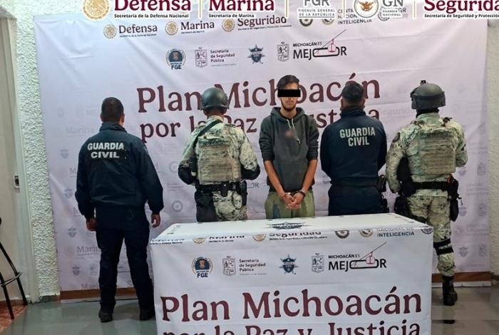 Suman 7 detenidos, explosivos y vehículos asegurados durante las últimas horas, en Michoacán