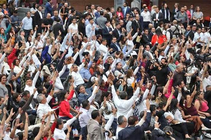 Súper mayoría de Morena y aliados en el Congreso aprueban en lo general la reforma judicial