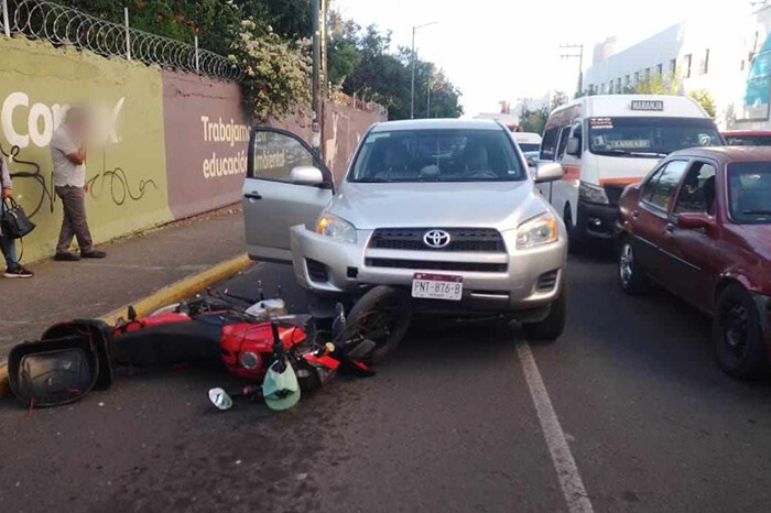 Tarde de accidentes de tránsito en Morelia; los percances dejaron 3 lesionados