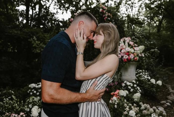 Taylor Swift se compromete con anillo de diamante antiguo tallado a mano