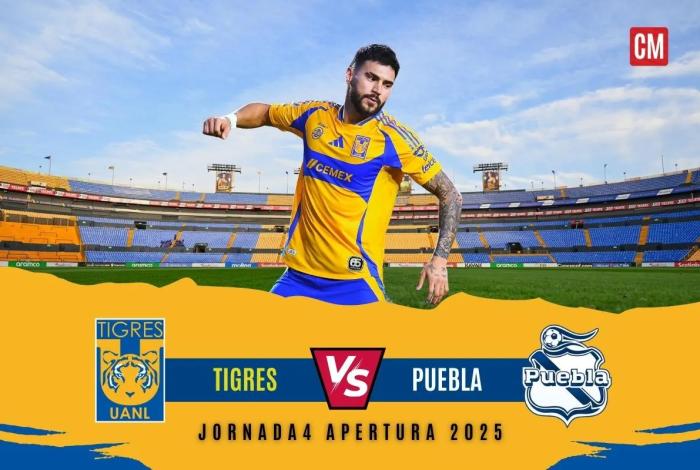 Tigres vs Puebla: ¿Dónde ver EN VIVO el partido de la Jornada 4 del Apertura 2025 de la Liga MX?