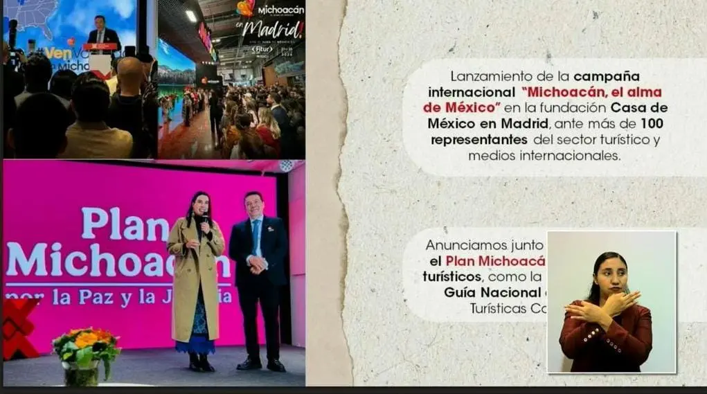 Todo un éxito la participación de Michoacán en la FITUR