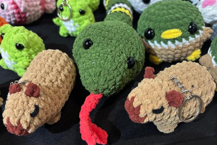 Toño y Daniel, jóvenes emprendedores de figuras de crochet