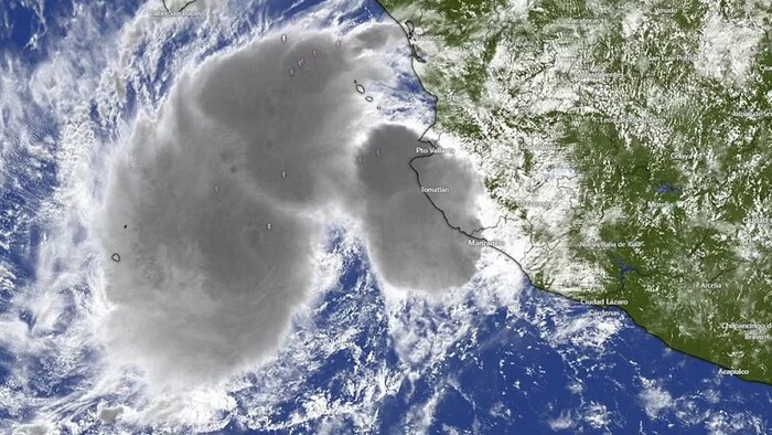 Tormenta tropical Ileana está frente a las costas de Jalisco; impactará dos veces en México