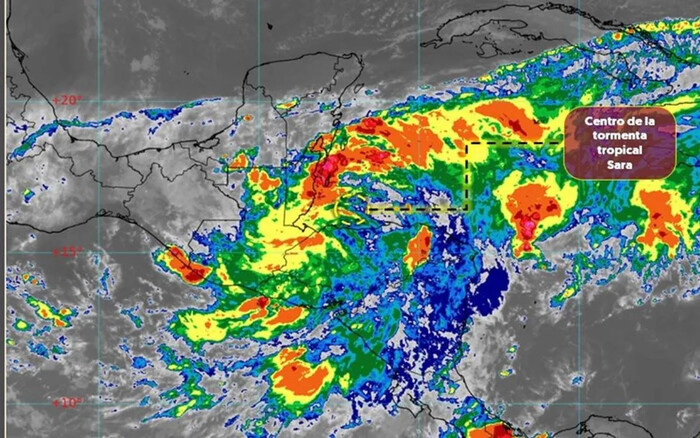 Tormenta tropical Sara se aproxima a México tras afectar a Honduras