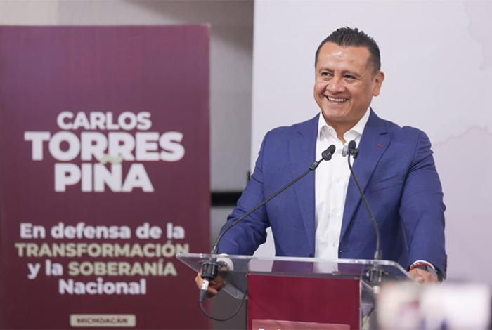 Torres Piña asegura ser el único aspirante que cuenta con exámenes de control y confianza aprobados