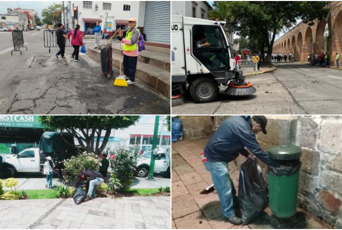 Tras noche del Grito y el desfile, Ayuntamiento de Morelia recolectó 58 toneladas de basura