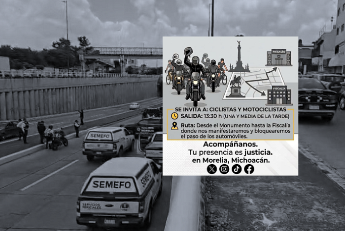 Tras racha de accidentes mortales, ciclistas y motociclistas protestarán hoy en Morelia